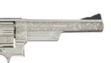 Single Finest Smith & Wesson Model 57 Factory Class A PLUS Engraved 47 Extra Hours of Engraving Nickel Factory Letter PUBLISHED MINT CONDITION - 8 of 12
