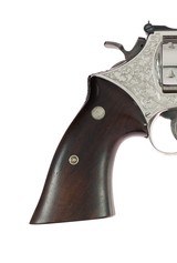 Single Finest Smith & Wesson Model 57 Factory Class A PLUS Engraved 47 Extra Hours of Engraving Nickel Factory Letter PUBLISHED MINT CONDITION - 6 of 12