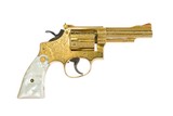 Magnificent Smith & Wesson Factory Virginia LeBlanc Engraved Gold Plated W/ Pearl Grips Pre Model 18 K-22 Combat Masterpiece 99% - 12 of 18