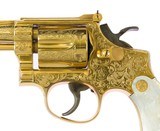Magnificent Smith & Wesson Factory Virginia LeBlanc Engraved Gold Plated W/ Pearl Grips Pre Model 18 K-22 Combat Masterpiece 99% - 10 of 18