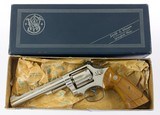 ULTRA RARE Original Nickel Smith & Wesson Model 48 .22 Magnum 6" Factory Letter 1968 Shipment 100% NEW - 4 of 8