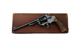 Stunning Smith & Wesson 22/32 Heavy Frame Target AKA Bekeart Mfd. 1915 Bright Blue & Boxed 99%