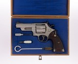 Rare 1st Year 4" Nickel Smith & Wesson Model 57 .41 Magnum Case Cokes Tools Letter Mfd. 1965 - 4 of 9