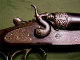Scarce Engraved Beretta Combinato Hammer Rifle/Shotgun Cape Gun - 10 of 15