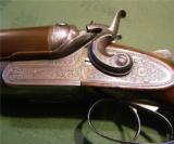Superb W.W. Greener Engraved Hammer Double 10 Bore 1878 XXX Wood - 12 of 15