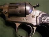 Scarce Colt Bisley Frontier Six Shooter in Nickel 44-40 Made 1901 SAA Single Action Army - 13 of 15