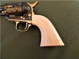 Cased Master Engraved Colt SAA 2nd Generation 1956 Ivory Grip .45 Single Action Army - 8 of 15