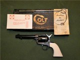 Colt SAA 2nd Gen Ivory Grips in Original Box .38 Special Single Action Army Second 1957 - 2 of 15