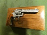 Cased Master Engraved Colt Bisley by J.R. DeMunck Made 1904 38-40 WCF High Condition Masterpiece SAA Single Action - 3 of 15