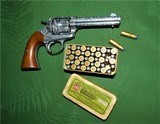 Cased Master Engraved Colt Bisley by J.R. DeMunck Made 1904 38-40 WCF High Condition Masterpiece SAA Single Action - 12 of 15