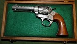 Cased Master Engraved Colt Bisley by J.R. DeMunck Made 1904 38-40 WCF High Condition Masterpiece SAA Single Action - 1 of 15