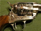 Cased and Master Engraved Colt Sheriff's Model .45 Black Powder Frame Masterpiece by Mel Wood - 5 of 15