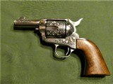 Cased and Master Engraved Colt Sheriff's Model .45 Black Powder Frame Masterpiece by Mel Wood - 2 of 15