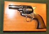 Cased and Master Engraved Colt Sheriff's Model .45 Black Powder Frame Masterpiece by Mel Wood - 3 of 15