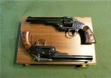 Cased Matched Pair S&W Schofield Performance Center 2000 .45 Smith and Wesson Gorgeous Walnut - 4 of 15