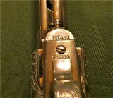 Cased Master Engraved Colt 1st Generation 38-40 Nickel SAA Genuine Stag Grips by Walter T. Shannon - 8 of 15