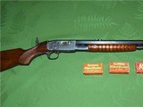 Scarce Highly Engraved Remington Model 12-C Peerless Grade Made 1925 Select Checkered Walnut - 3 of 15