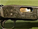 Scarce Highly Engraved Remington Model 12-C Peerless Grade Made 1925 Select Checkered Walnut - 4 of 15