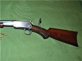 Scarce Special Order Winchester Model 1890 Deluxe .22 Long Made 1908 with Large Disc Peep Sight - 6 of 15