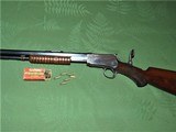 Scarce Special Order Winchester Model 1890 Deluxe .22 Long Made 1908 with Large Disc Peep Sight - 2 of 15