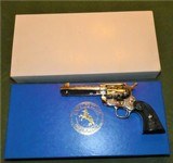Factory Engraved Colt SAA Nickel .45 Like New in Box Unfired Unturned Single Action Army Letter Requested - 2 of 15