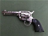 Factory Engraved Colt SAA Nickel .45 Like New in Box Unfired Unturned Single Action Army Letter Requested - 10 of 15