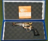 Factory Engraved Colt SAA Nickel .45 Like New in Box Unfired Unturned Single Action Army Letter Requested - 1 of 15