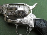 Factory Engraved Colt SAA Nickel .45 Like New in Box Unfired Unturned Single Action Army Letter Requested - 7 of 15