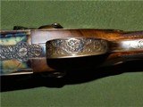 Spectacular Cased & Engraved Bertuzzi Ariete Hammer Double with Single Trigger Option and Gorgeous Wood - 7 of 15