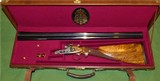 Spectacular Cased & Engraved Bertuzzi Ariete Hammer Double with Single Trigger Option and Gorgeous Wood - 1 of 15