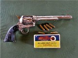 Stunning Cased & Engraved Colt SAA 1st Generation Nickel .41 Long Colt Made 1902 - 14 of 15
