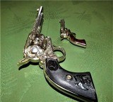 Stunning Cased & Engraved Colt SAA 1st Generation Nickel .41 Long Colt Made 1902 - 4 of 15