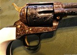 Colt Matched Pair Denise Thirion Master Engraved SAA .45's with Ivory Grips Absolutely Stunning Single Action Army 1873 - 11 of 15