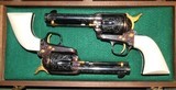 Colt Matched Pair Denise Thirion Master Engraved SAA .45's with Ivory Grips Absolutely Stunning Single Action Army 1873 - 1 of 15