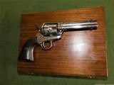 Stunning Cased and Engraved Colt SAA .41 First Generation Nickel 4 3/4 Inch Made 1902 - 2 of 15