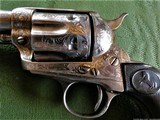 Stunning Cased and Engraved Colt SAA .41 First Generation Nickel 4 3/4 Inch Made 1902 - 5 of 15
