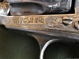 Stunning Cased and Engraved Colt SAA .41 First Generation Nickel 4 3/4 Inch Made 1902 - 6 of 15