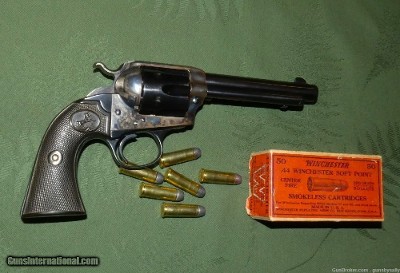 High Condition Colt Bisley Frontier Six Shooter 4 3/4 Inch Barrel 44-40 Made 1902