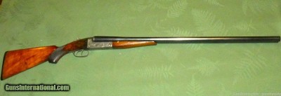Ultra Scarce Stevens Factory Engraved Model 350 Double with Capped Pistol Grip 30 Inch Barrels