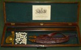 Important Joseph Manton Cased, Engraved, and Inscribed to a CSA Captain, Shotgun and Rifle Barrel Set, Listed in the Manton Book - 2 of 14