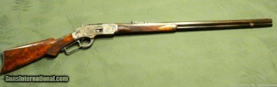 Special Order Winchester 1873 Deluxe with 28 Inch Barrel, Case Hardened 38 40 with Cody Museum Letter