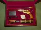 Cased and Engraved Deluxe Colt Paterson Set by American Historical Society with Correct Barrel Address - 1 of 15