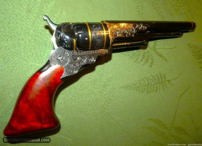 Fabulous Cased & Engraved Colt Paterson Number 5 Belt Pistol - Image 5 of 15