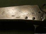 Factory Engraved Marlin Model 1898 C Shotgun with Gorgeous Checkered Walnut Stock, High Condition - 4 of 15