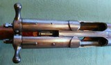 Exceedingly Rare English Bacon Patent Double Barrel Bolt Action Shotgun-Must See - 5 of 14