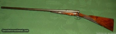 Exceedingly Rare English Bacon Patent Double Barrel Bolt Action Shotgun Must See