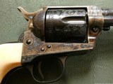 Cased and Engraved Colt SAA Second Generation 1965 Gunfighter 4 3/4 Inch Barrel .45 Long Colt - 11 of 15