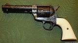 Cased and Engraved Colt SAA Second Generation 1965 Gunfighter 4 3/4 Inch Barrel .45 Long Colt - 3 of 15