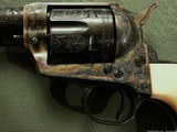 Cased and Engraved Colt SAA Second Generation 1965 Gunfighter 4 3/4 Inch Barrel .45 Long Colt - 4 of 15