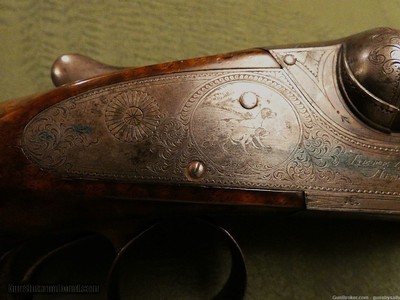 Scarce Lefever CE Grade with 26 Inch Krupp Barrels, Highly figured Walnut, Ejectors, Made 1907 - Image 4 of 15